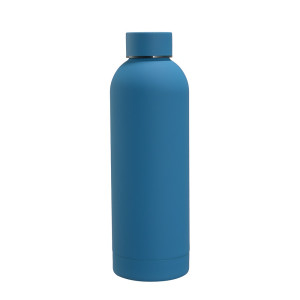 304 stainless steel small mouth bottle lake blue 750ml