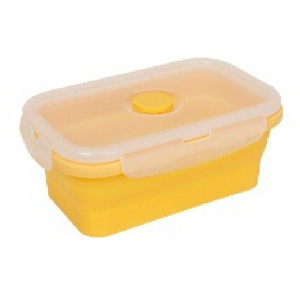 Silicone rectangular folding lunch box