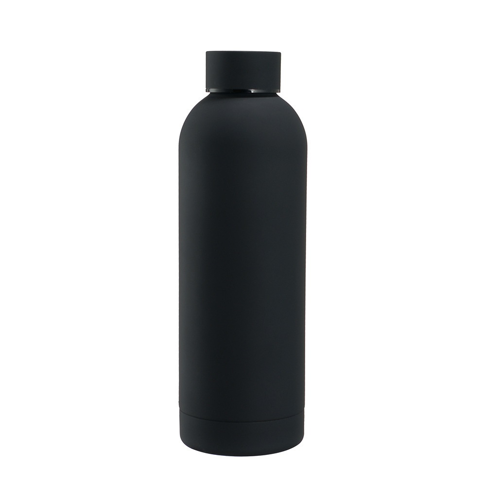 304 stainless steel small mouth bottle black 750ml