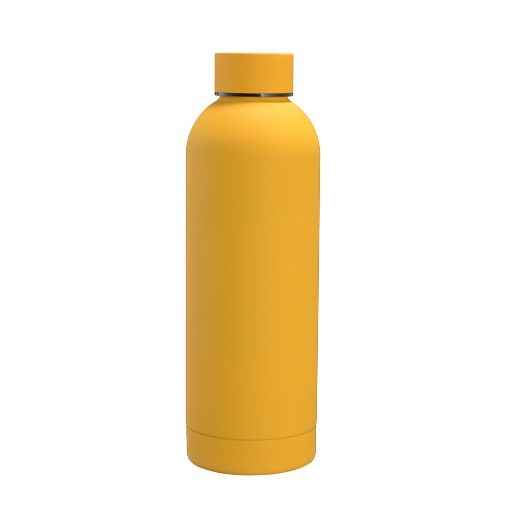 304 stainless steel small mouth bottle yellow 750ml