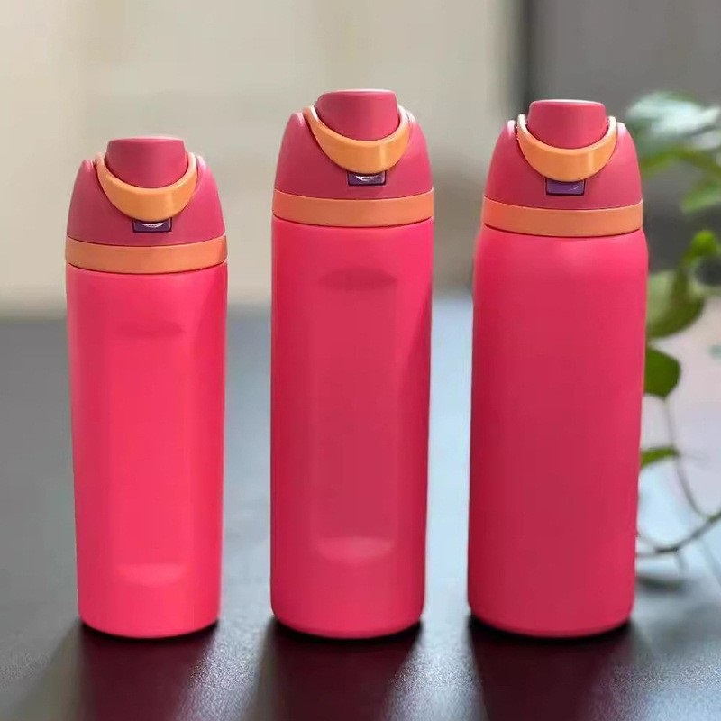 19oz Tumbler Stainless Steel sport Bottle rose red