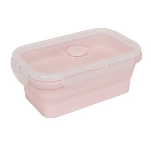 Silicone rectangular folding lunch box