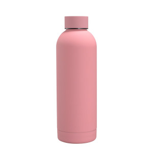 304 stainless steel small mouth bottle gemstone dark pink 350ml