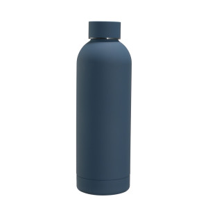 304 stainless steel small mouth bottle navy blue 750ml