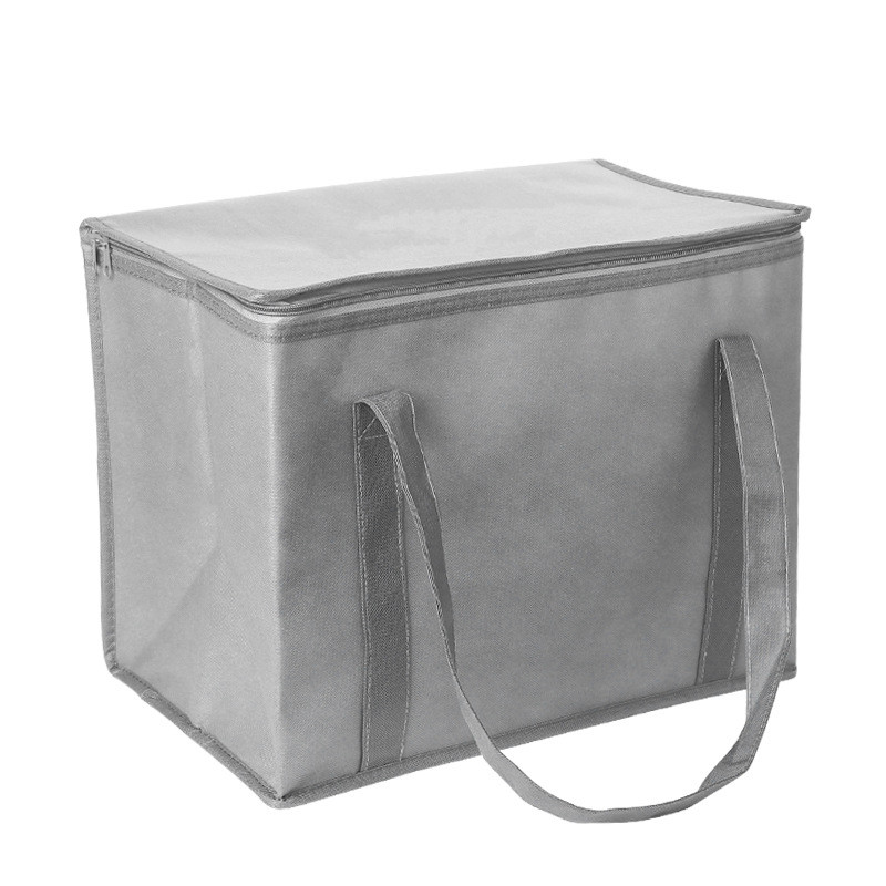 Non-Woven Foil-Lined Insulated Bag, Keep Food Hot or Cold for Hours - Portable Thermal Cooler for Grocery, Takeaway & Outdoor Events